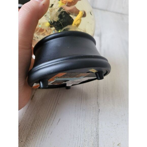 Halloween AS IS witch broom snow globe bat decor - Picture 7 of 7